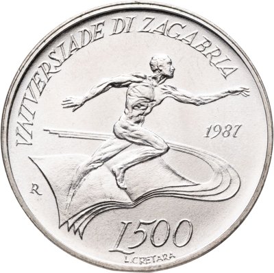 купить Сан-Марино 500 лир (lire) 1987 Летняя Универсиада 1987, Загреб