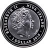 Купить Ниуэ 1 доллар 2015 Proof "Китайский гороскоп - Год козы - ангел" с позолотой с сертификатом