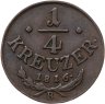 Купить Австрия 1/4 крейцера 1816 В