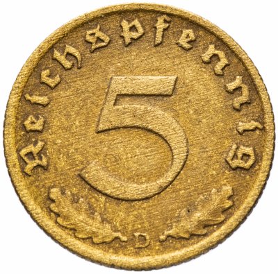 купить Германия (Третий Рейх) 10 рейхспфеннигов 1939 "D"
