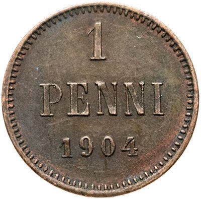 купить 1 пенни (penni) 1904 Российская Финляндия
