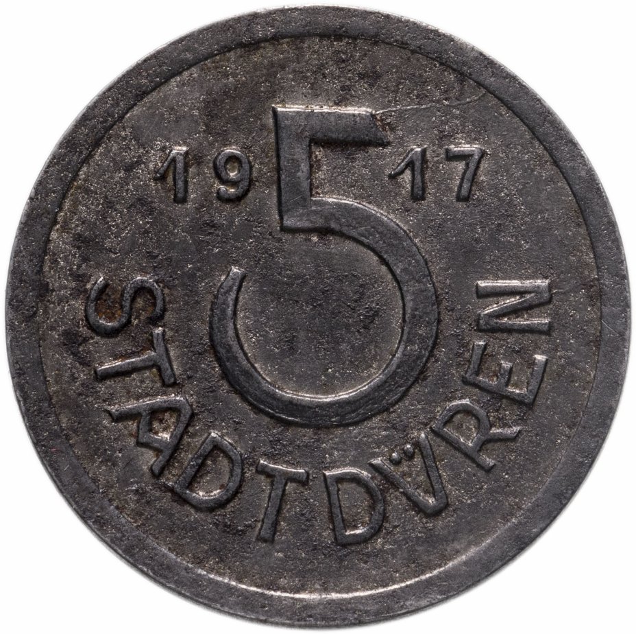купить Германия (Дюрен) нотгельд 5 пфеннигов 1917