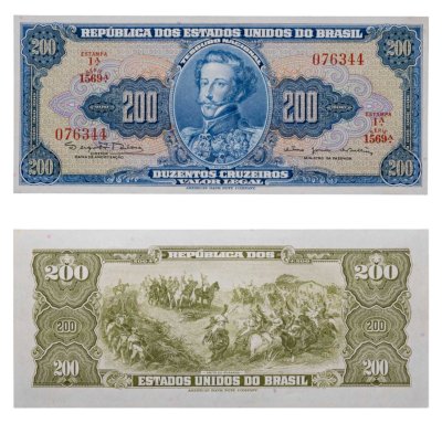 купить Бразилия 200 крузейро 1963