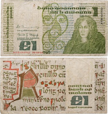 купить Ирландия 1 фунт 1980