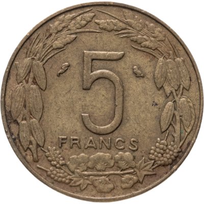 купить Экваториальная Африка, Камерун 5 франков (francs) 1970