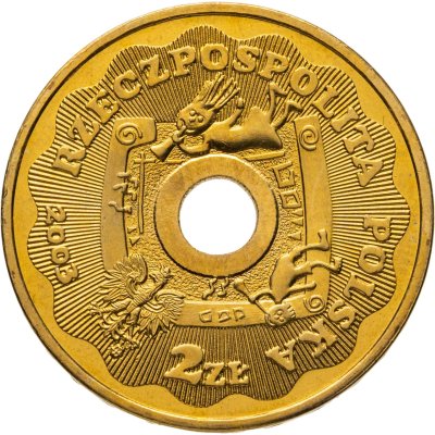 купить Польша 2 злотых (zlote) 2003 10 лет Великому Оркестру Рождественской Помощи