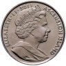 Купить Остров Вознесения 2 фунта (pounds) 2011 "Королевская свадьба / две птицы"