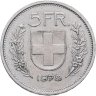 Купить Швейцария 5 франков (francs) 1978