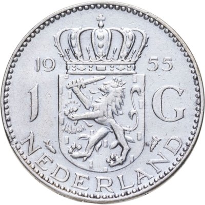 купить Нидерланды 1 гульден (gulden) 1955