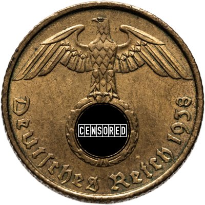 купить Германия, Третий рейх 5 рейхспфеннигов (reichspfennig) 1938, знак монетного двора "А" - Берлин