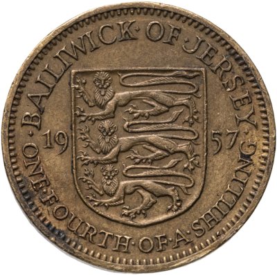 купить Джерси 1/4 шиллинга (shilling) 1957