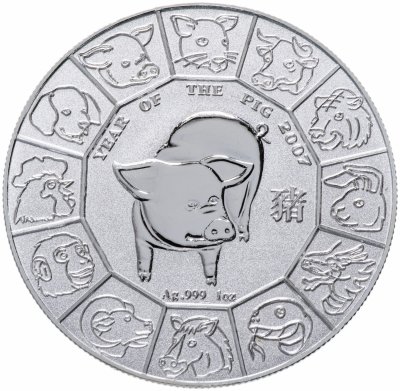 купить Ниуэ 1 доллар 2007 "Китайский гороскоп - Год Свиньи"
