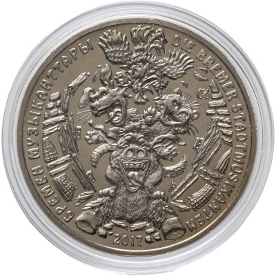 купить Казахстан 100 тенге 2017 "Бременские музыканты", в буклете