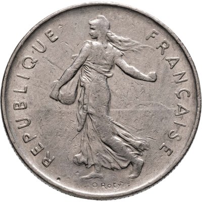 купить Франция 5 франков (francs) 1973