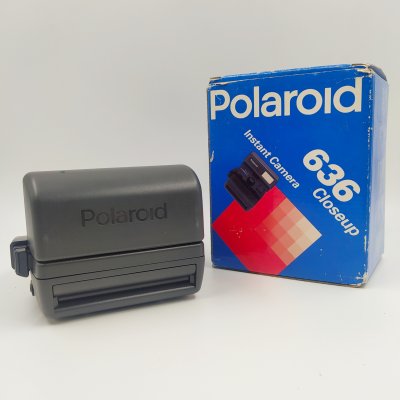 купить Фотоаппарат мгновенной печати "Polaroid 636 Close Up" в оригинальной коробке, пластик, картон, Polaroid, Великобритания, 1990-1994 гг.