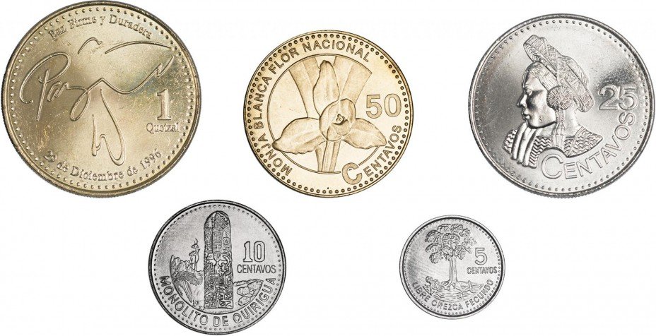 купить Гватемала набор монет 2009-2012 (5 штук)