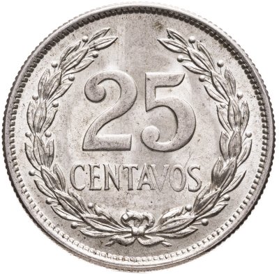 купить Сальвадор 25 сентаво (centavos) 1944