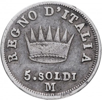 купить Италия 5 сольдо 1813