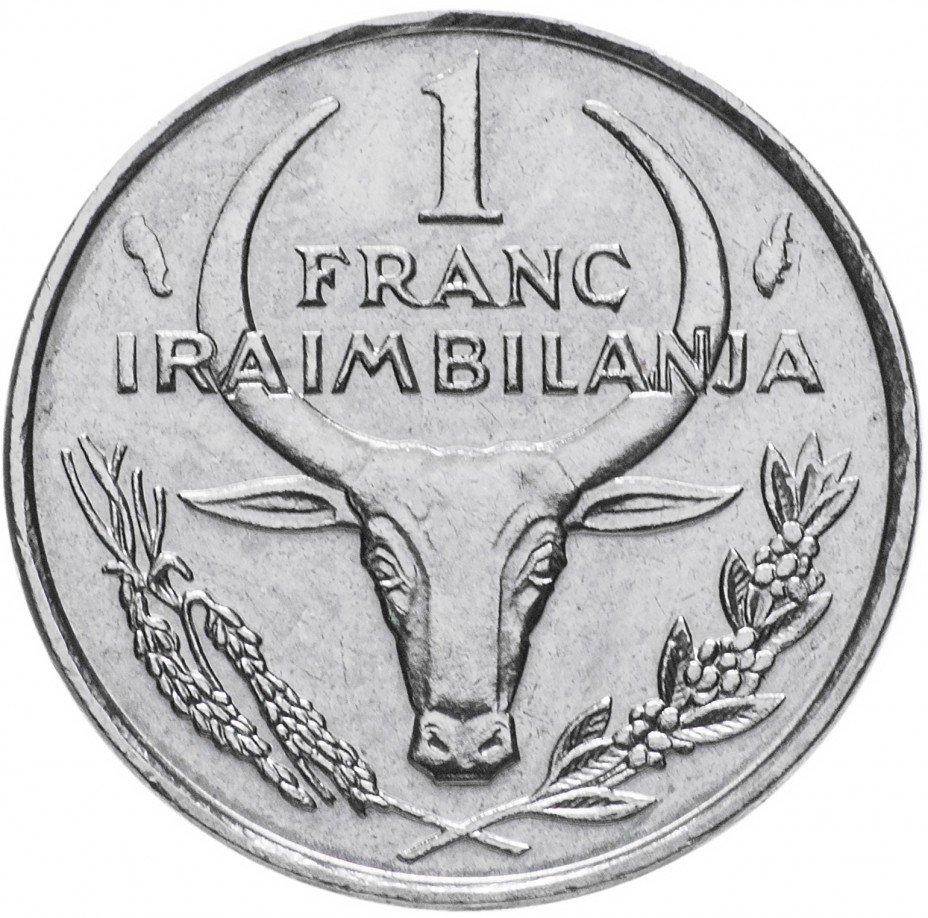 купить Мадагаскар 1 франк 1982