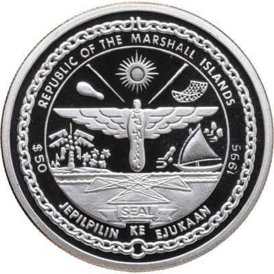купить Маршалловы острова 50 долларов 1996 Космический шаттл "Челленджер"