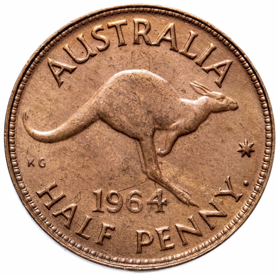 купить Австралия 1/2 пенни (penny) 1964