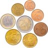 Купить Набор из 8 монет разных стран 1, 2, 5, 10, 20, 50 евроцентов и 1, 2 евро 1999-2025