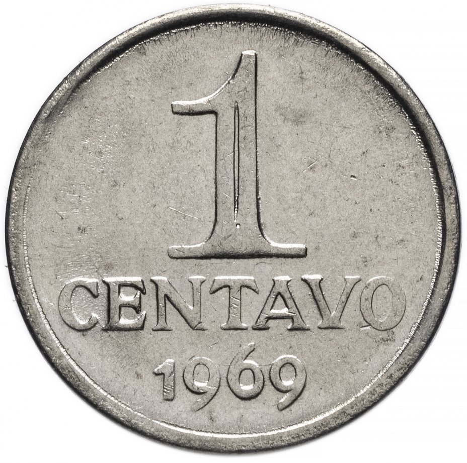 купить Бразилия 1 сентаво (centavo) 1969