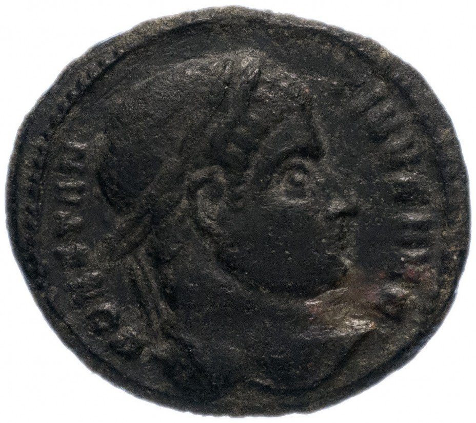 купить Римская Империя Константин I 306-337гг фракция фоллиса (реверс: лавровый венок, надпись)