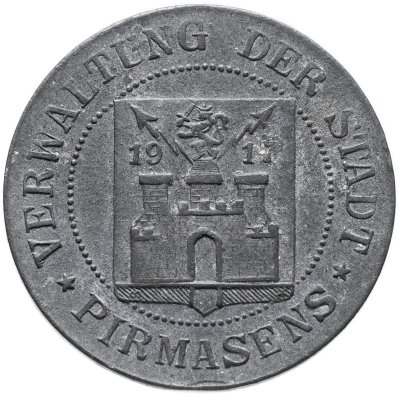купить Германия "Пирмазенс" 5 пфеннигов 1917 нотгельд