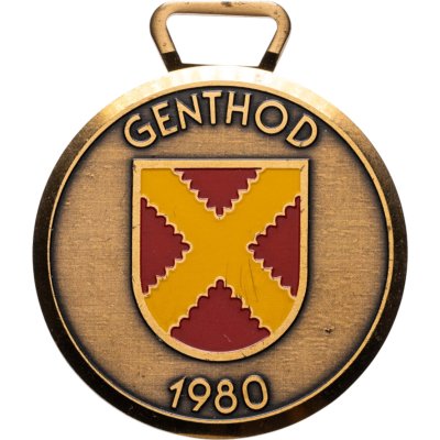 купить Швейцария медаль геральдика герб Жанто 1980