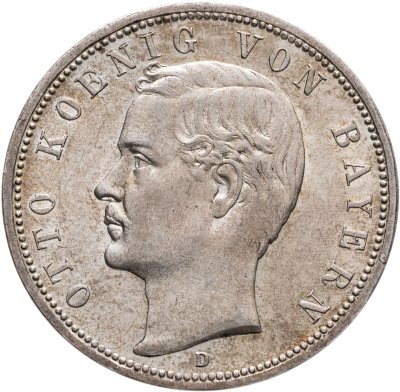 купить Германская Империя, Бавария 5 марок (mark) 1913, знак монетного двора "D" - Мюнхен