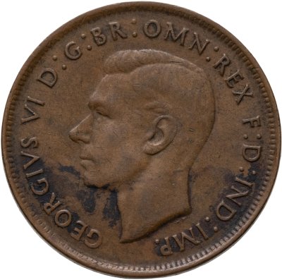 купить Австралия 1 пенни (penny) 1947 без точки