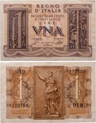 купить Италия 1 лира 1939
