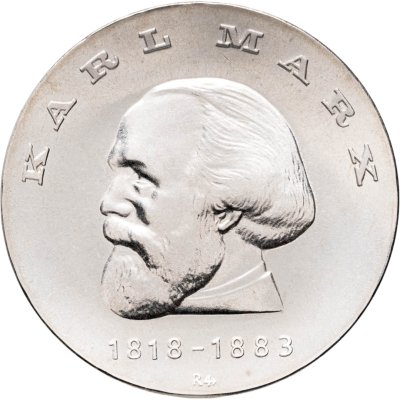 купить Германия (ГДР) 20 марок 1968 "150 лет со дня рождения Карла Маркса"
