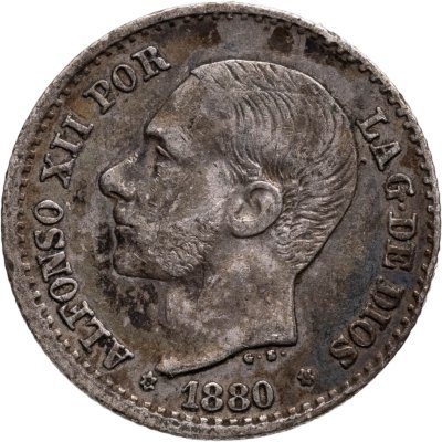 купить Испания 50 сентимо (centimos) 1880