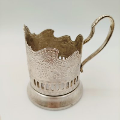 купить Подстаканник "Советский космос", мНЦ (медь-никель-цинк), Кольчугинский завод цветных металлов, СССР, 1970-1980 гг.
