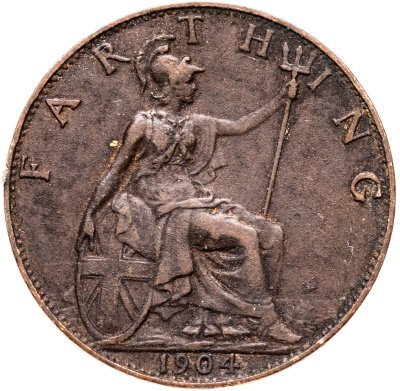купить Великобритания 1 фартинг (farthing) 1904