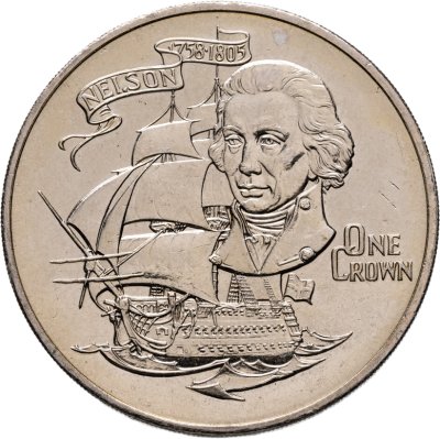 купить Гибралтар 1 крона (crown) 1980 "175 лет со дня смерти Горацио Нельсона"