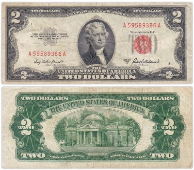 купить США 2 доллара 1953 series 1953A (Pick 380a)
