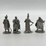 Купить Подбор скульптурных миниатюр "Воины разных эпох" (4 шт.), олово, Европа, 1990-2010 гг.
