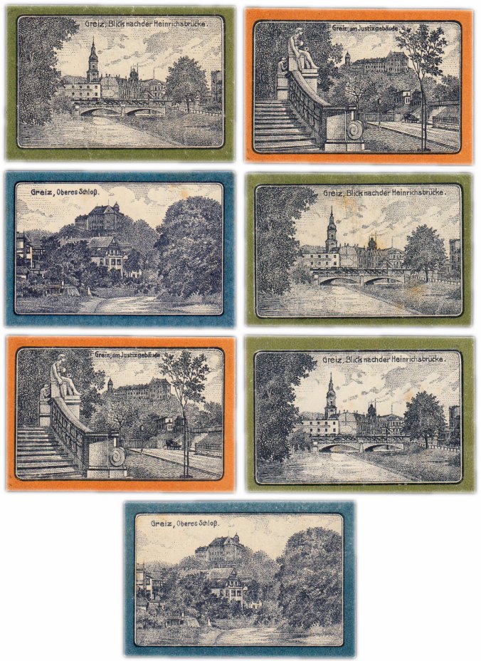 купить Германия (Тюрингия: Грайц) набор из 7 нотгельдов 1921
