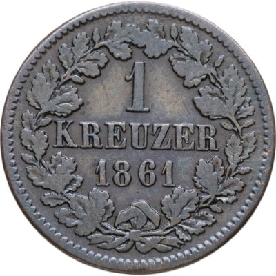 купить Германия (Баден) 1 крейцер 1861
