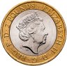 Купить Великобритания 2 pounds (фунта) 2016 "100-летие с начала Первой мировой войны - армия Великобритании"
