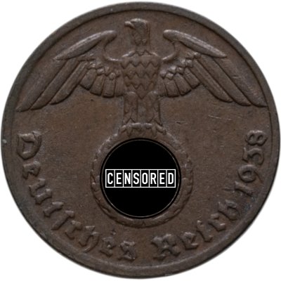 купить Германия (Третий рейх) 1 рейхспфенниг (reichspfennig) 1938 G