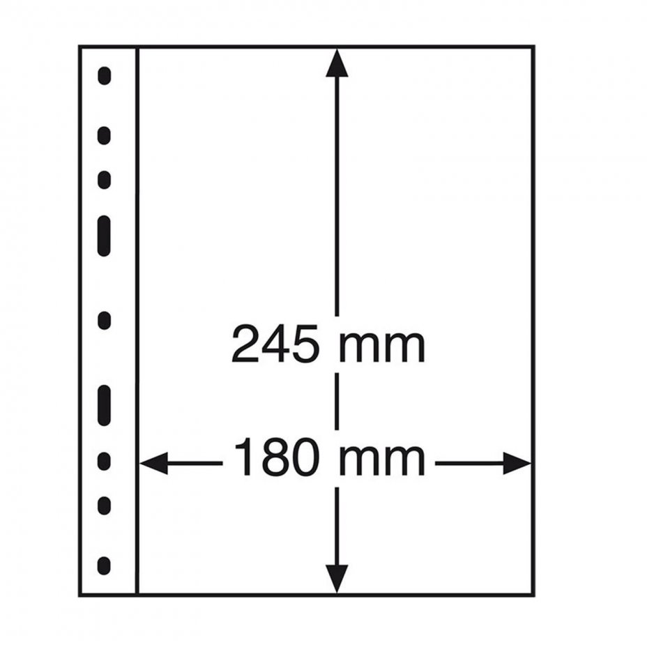 купить Лист Leuchtturm (Германия) формата Optima (200х250 мм) 1C под 1 бону, 319037