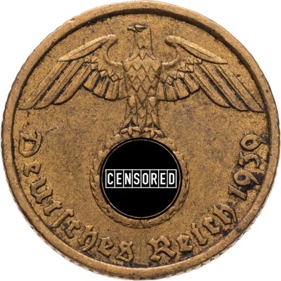 купить Германия (Третий Рейх) 5 рейхспфеннигов 1939 "А"