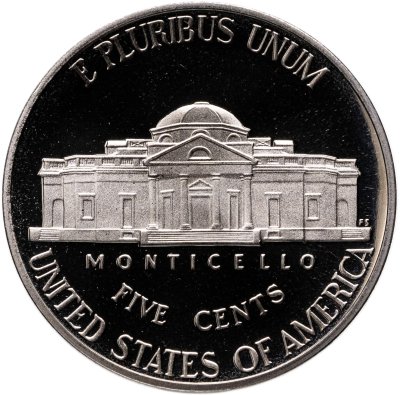 купить США 5 центов (cents) 2007 S Proof "Return to Monticello Jefferson Nickel (Джефферсон)", знак монетного двора "S" - Сан-Франциско