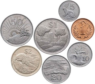 купить Зимбабве полный годовой набор монет для обращения 1997 (7 штук)