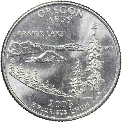 купить США 25 центов [Квотер] 2005 D [KM#372] "Орегон"