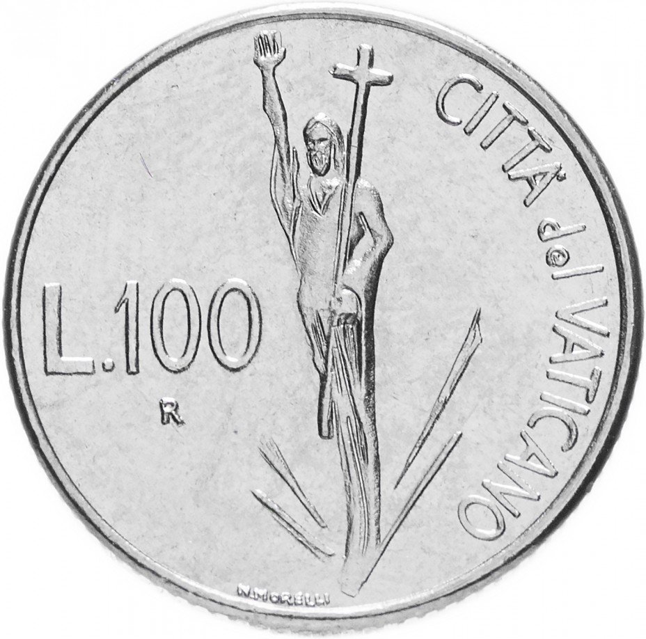 купить Ватикан 100 лир 1991